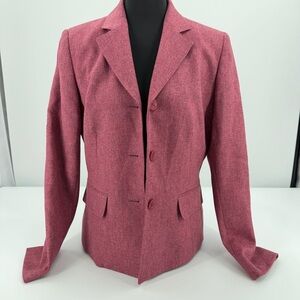 Le Suit Pink Blazer Size 8 | Classic Career Business Jacket